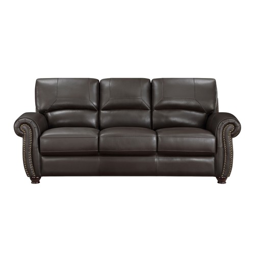 Top grain leather match - top, dark